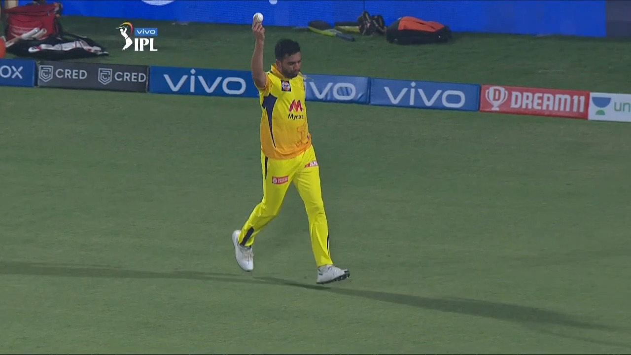 Deepak Chahar's cool catch background
