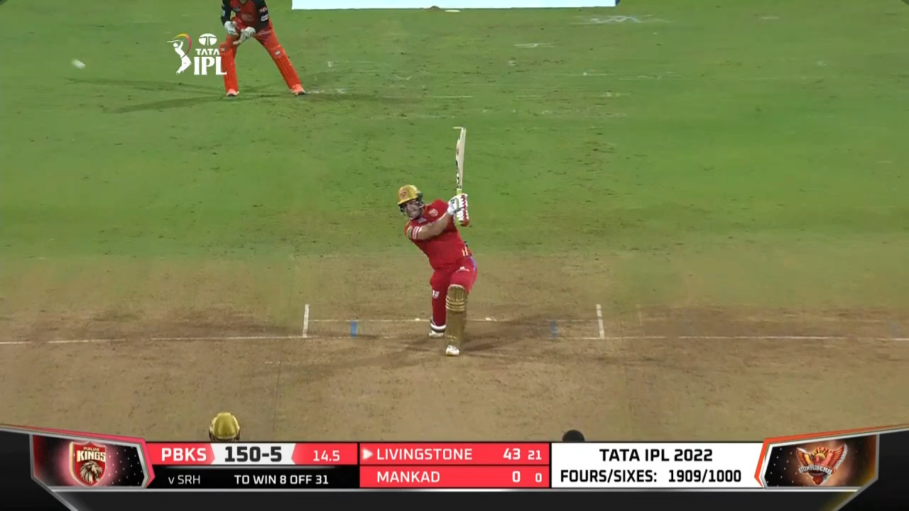 M70: SRH vs PBKS – Liam Livingstone Six background