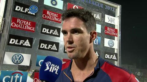 IPL 2012 Match 43 – RR vs DD: Pietersen Interview background