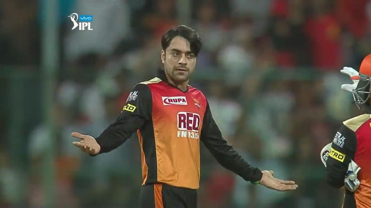 Rashid Khan's 3-wicket haul in a run-fest background