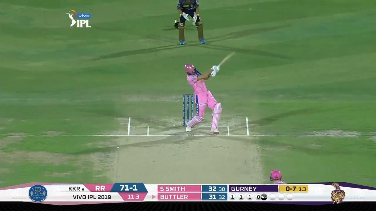 M21: RR vs KKR – Jos Buttler Six