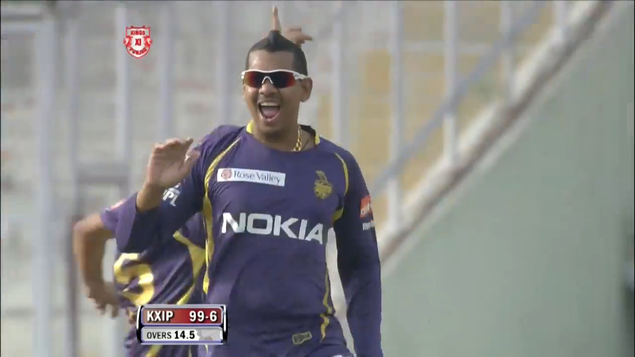 IPL 2013 M20: KXIP vs KKR – Sunil Narine's Hat-Trick