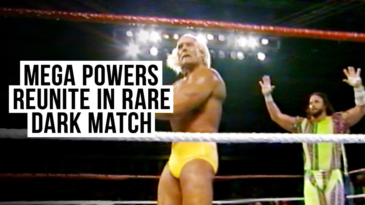 Hulk Hogan & Randy Savage join forces to battle Roberts & Berzerker: From the WWE Vault background