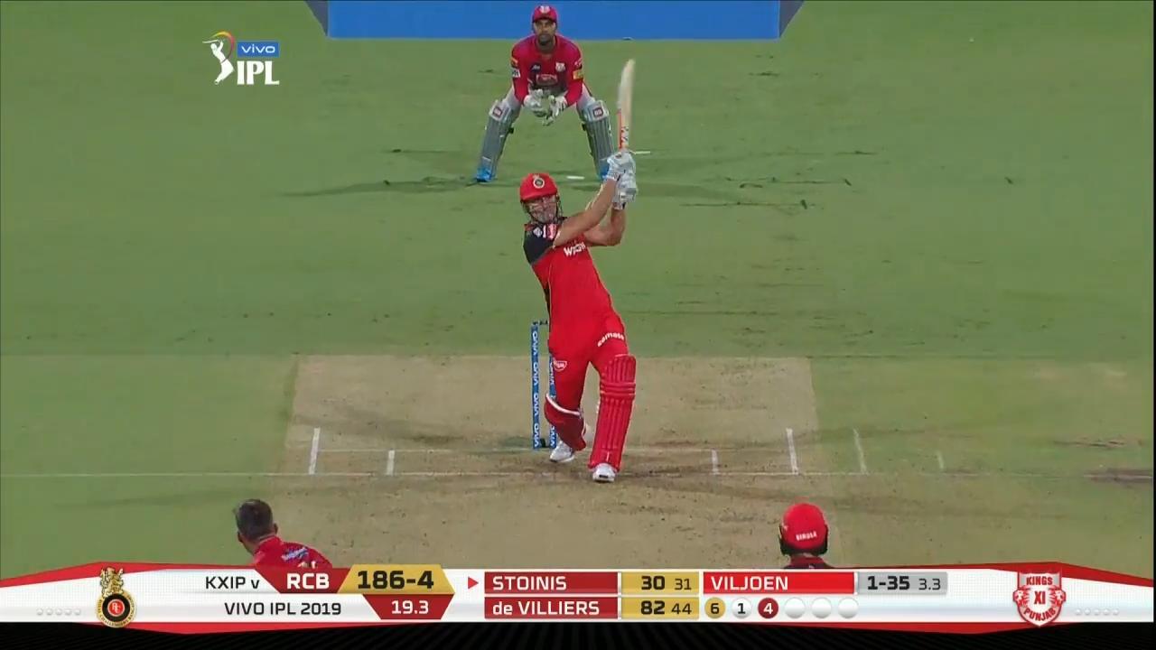 M42: RCB vs KXIP – Marcus Stoinis Six background