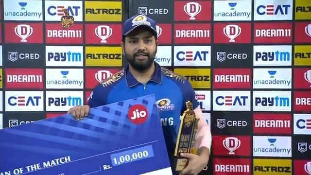 M05: KKR vs MI – Man of the Match – Rohit Sharma