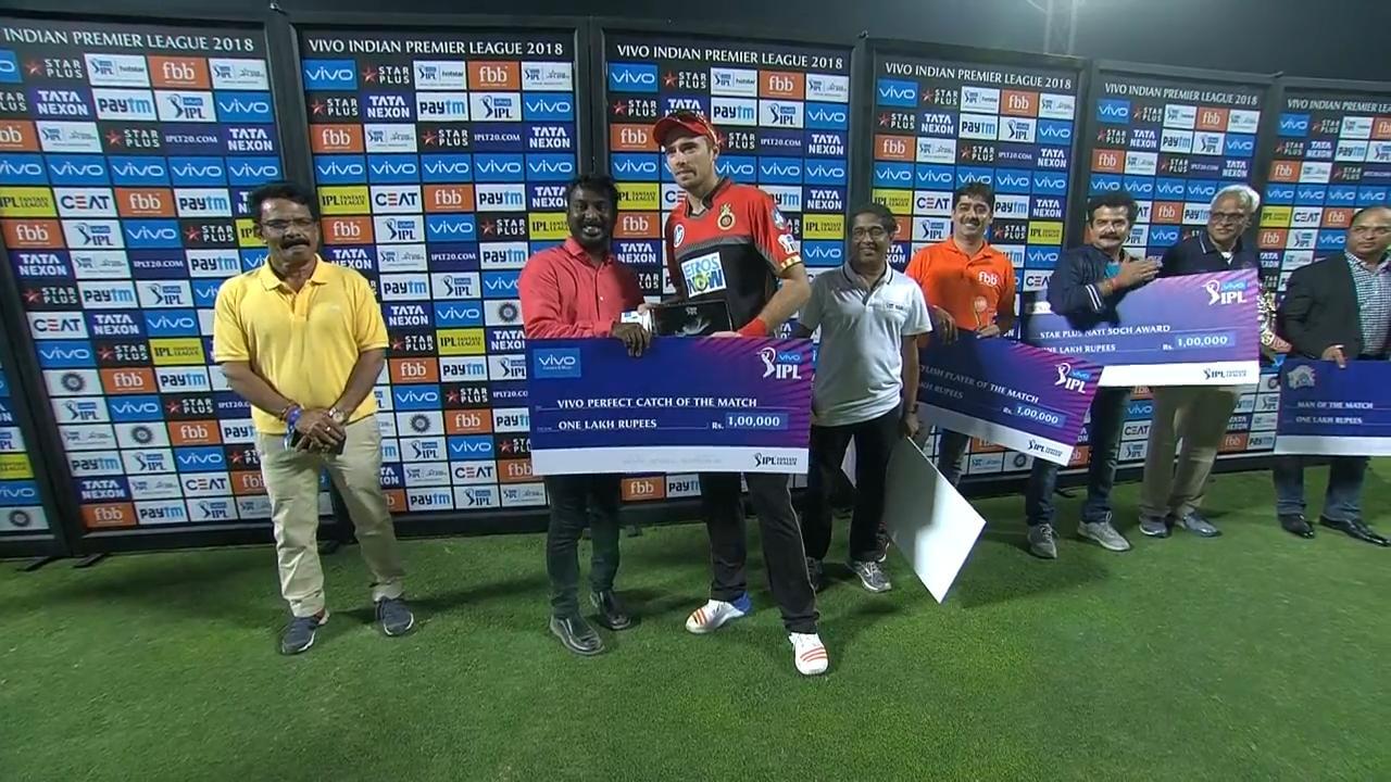 M35: CSK vs RCB – VIVO perfect catch of the match – Tim Southee