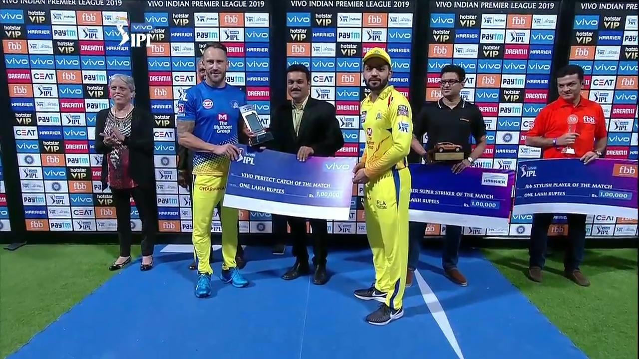 M39: RCB vs CSK – VIVO Perfect Catch of the Match – Faf du Plessis & Dhruv Shorey