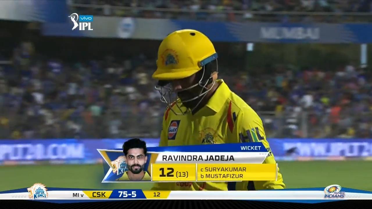 M01: MI vs CSK – Ravindra Jadeja Wicket