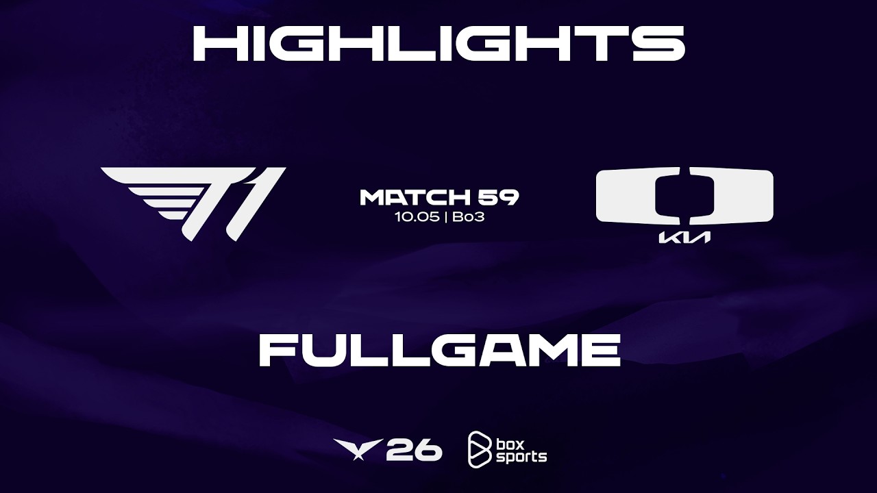 FULL HIGHLIGHTS T1 vs DK | MATCH 59 | 2026 LCK | 05.10.2026