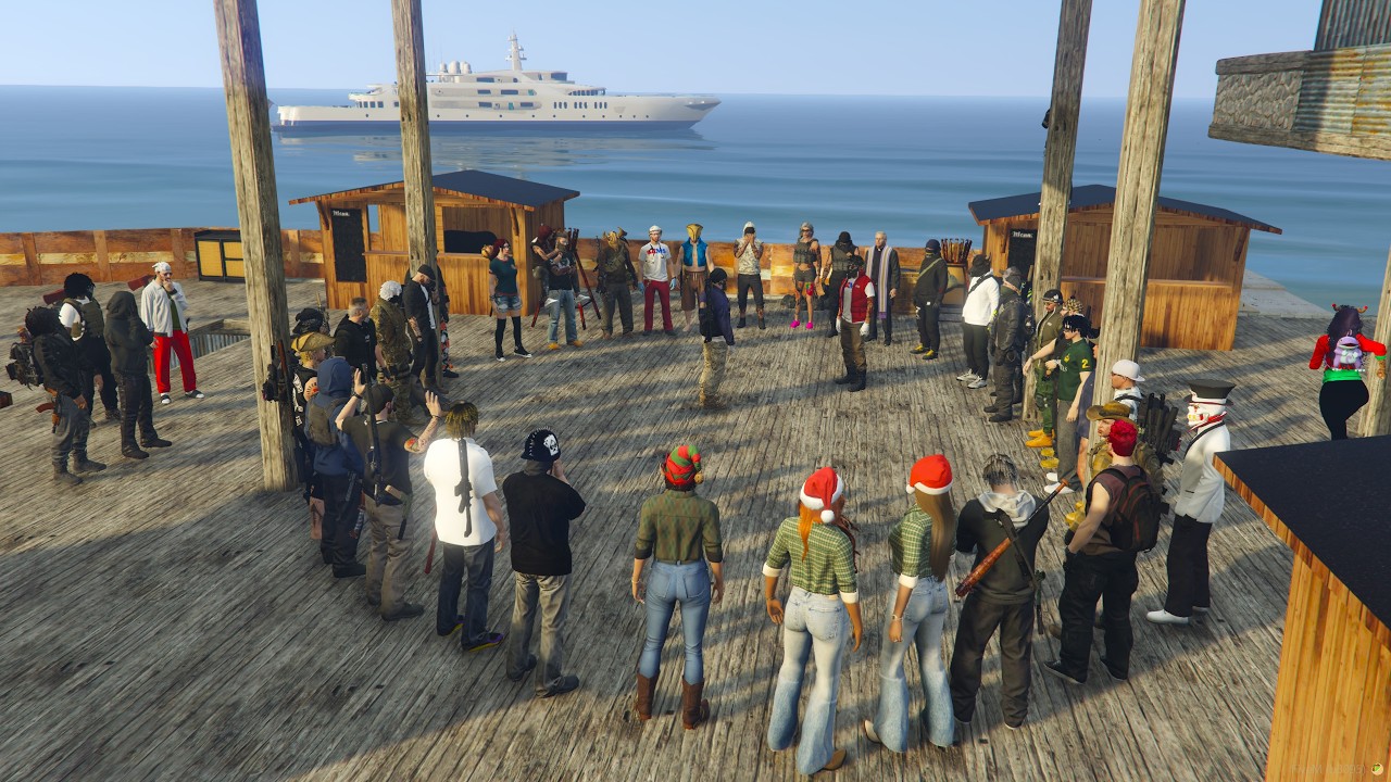 MARKET NIGHT in the FiveM Post-Apocalypse | Zombody Once Told Me background