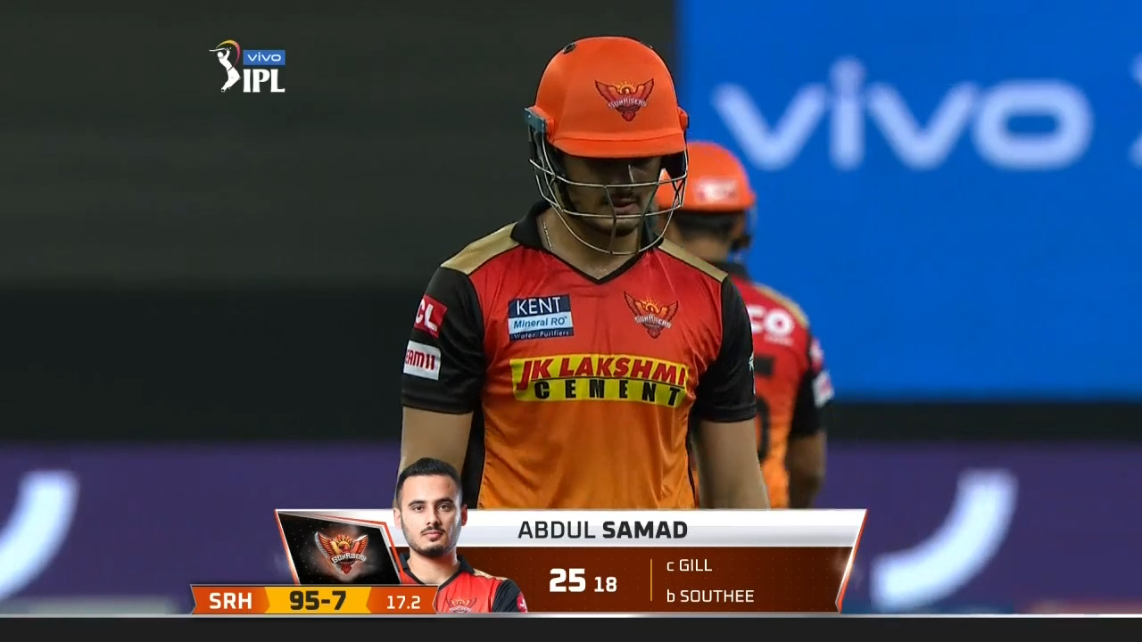 M49: KKR vs SRH – Abdul Samad Wicket