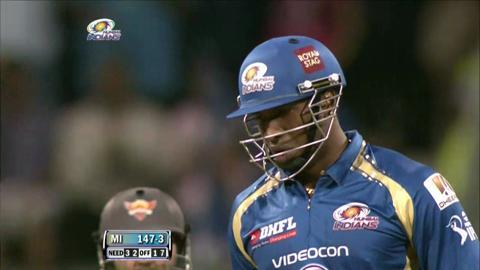 M62: MI vs SRH – Kieron Pollard Six