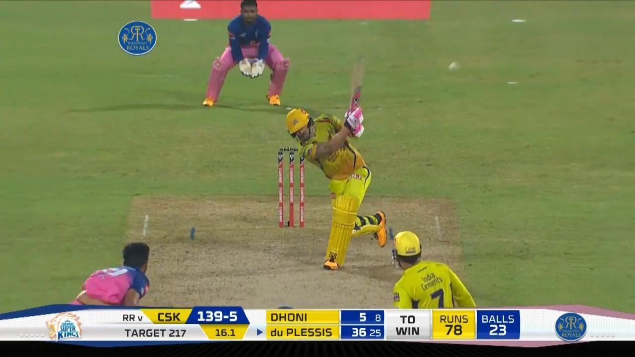 M04: RR vs CSK – Faf du Plessis Six