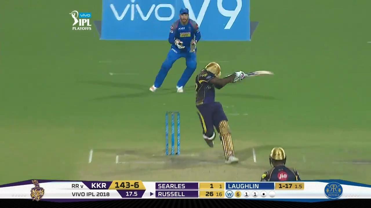 Eliminator: KKR vs RR – Andre Russell Six