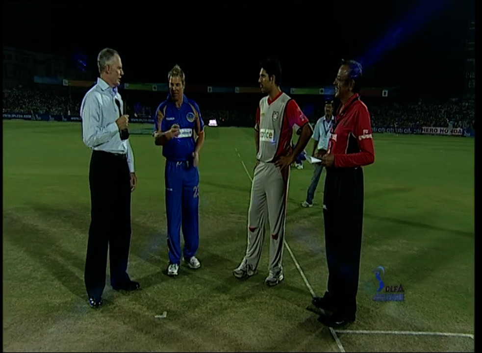 IPL 2008 Match 6 Highlights RR vs KXIP background