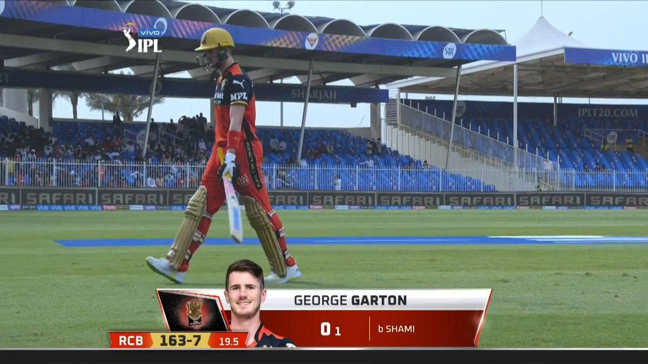 M48: RCB vs PBKS – George Garton Wicket