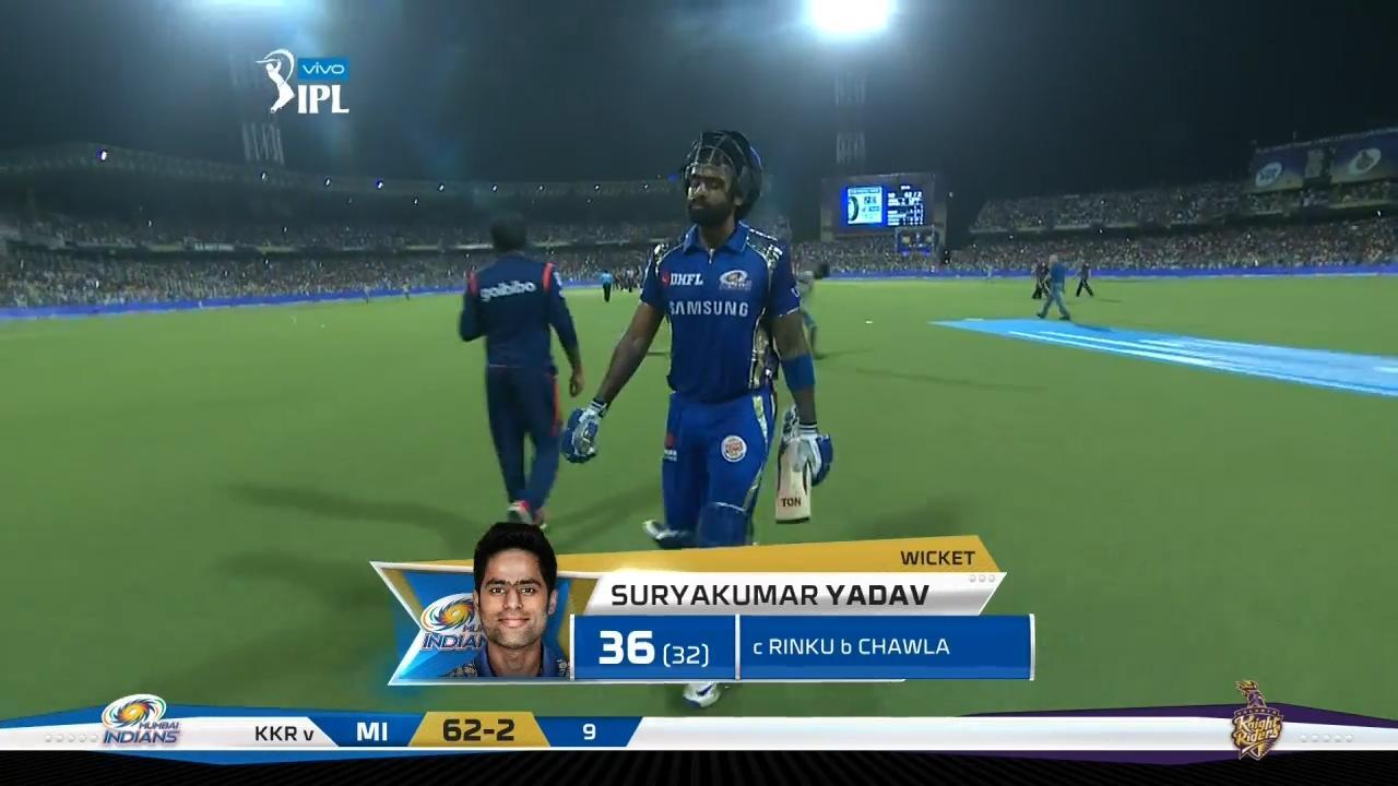 M41: KKR vs MI – Suryakumar Yadav Wicket
