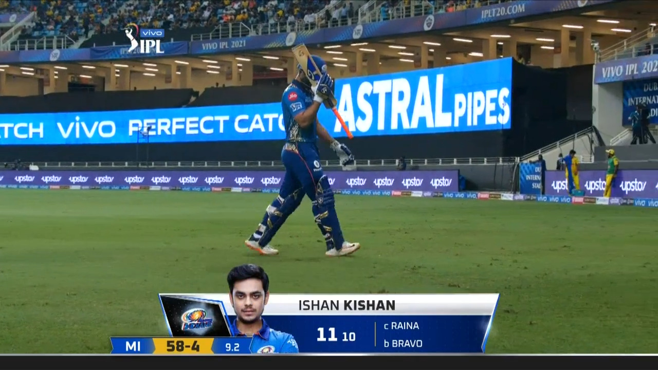 M30: CSK vs MI – Ishan Kishan Wicket