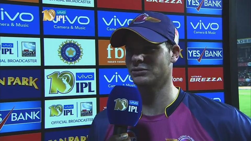 M4: KXIP vs RPS – Steve Smith Interview
