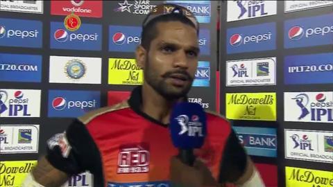 M24: RCB vs SRH– Shikhar Dhawan Interview background