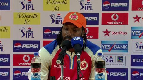 M31: RCB vs PWI – Chris Gayle Press Conference