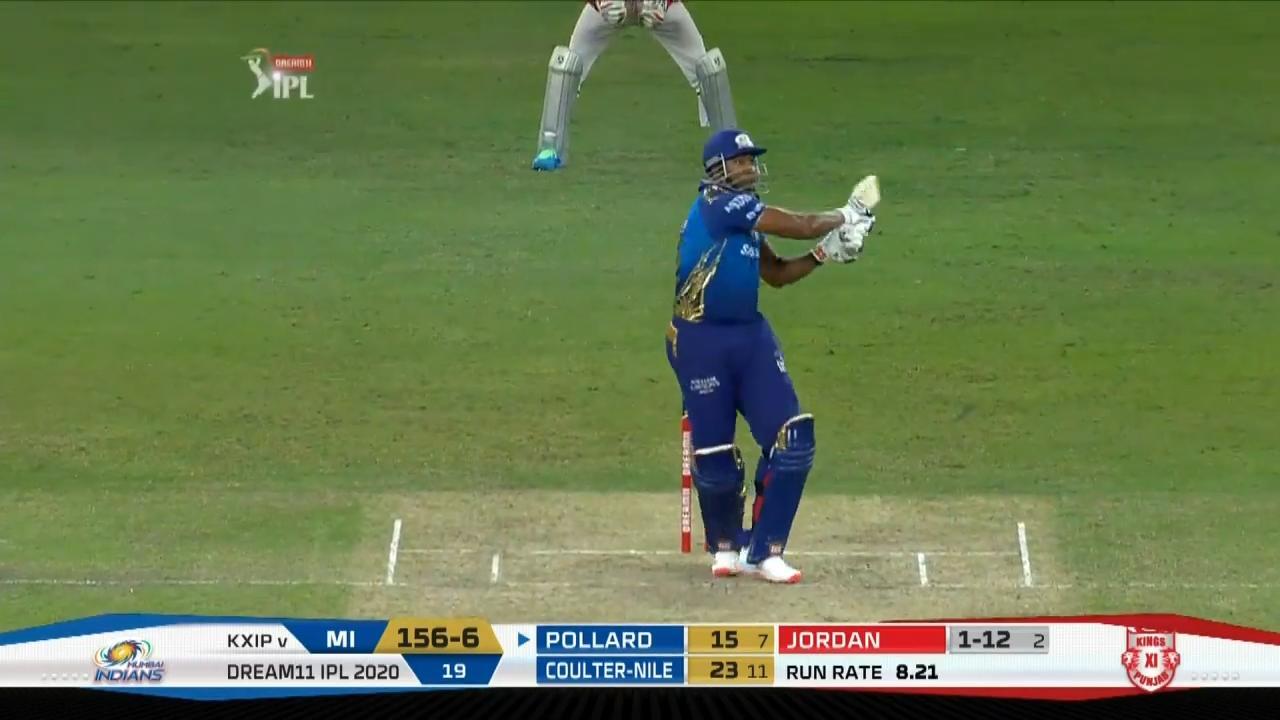 M36: MI vs KXIP – Kieron Pollard Six