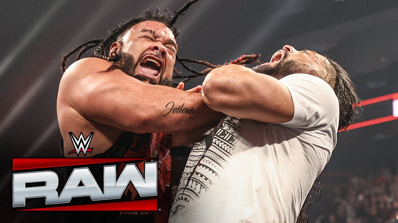 Jacob Fatu OBLITERATES Roman Reigns and The Usos: Raw highlights, May 11, 2026 background