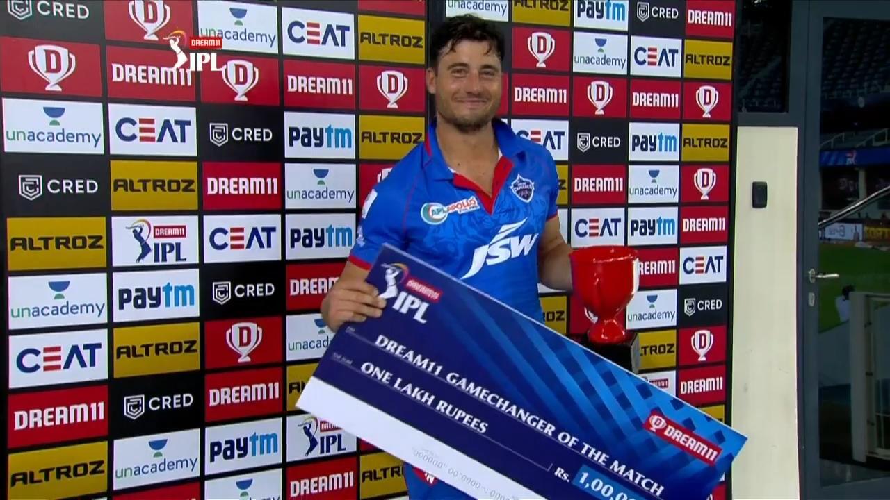 M02: DC vs KXIP – Dream11 GameChanger of the Match – Marcus Stoinis