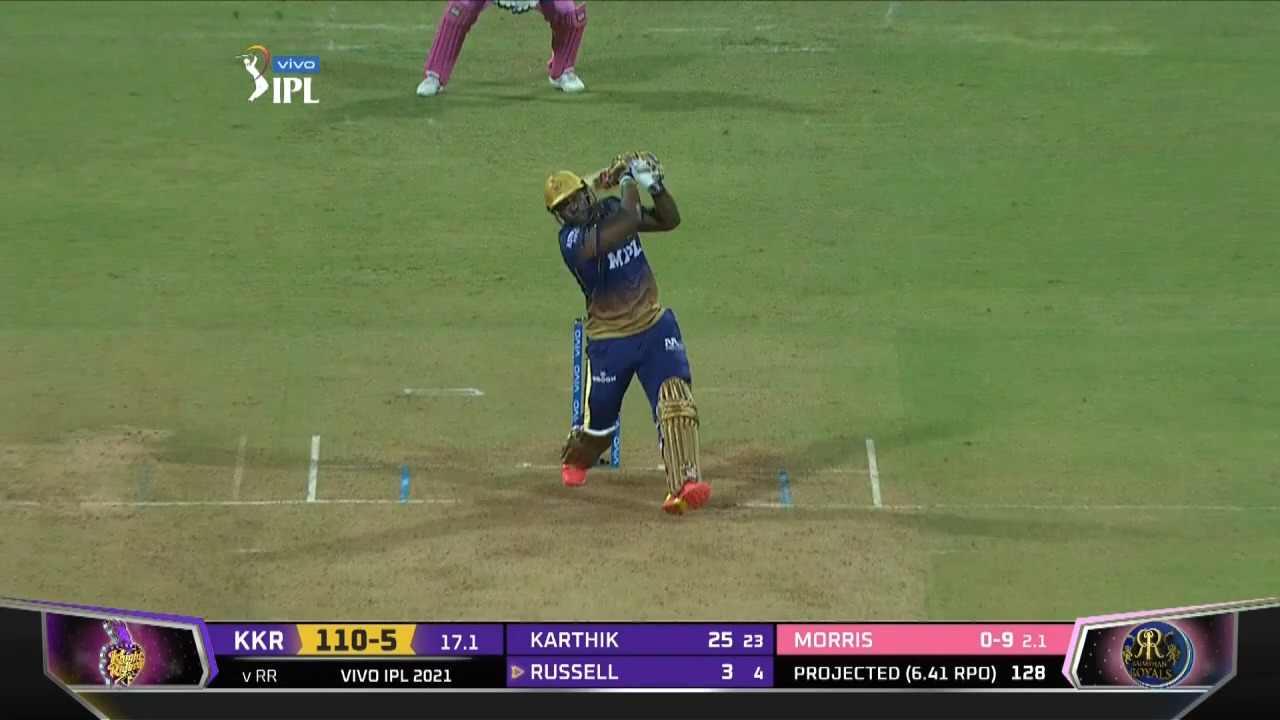 M18: RR vs KKR – Andre Russell Six