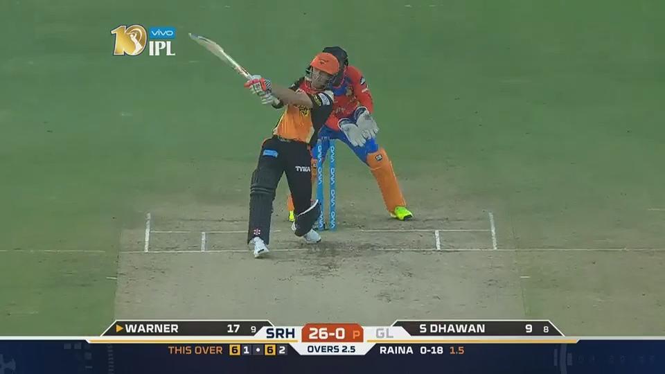 M06: SRH vs GL – David Warner Six