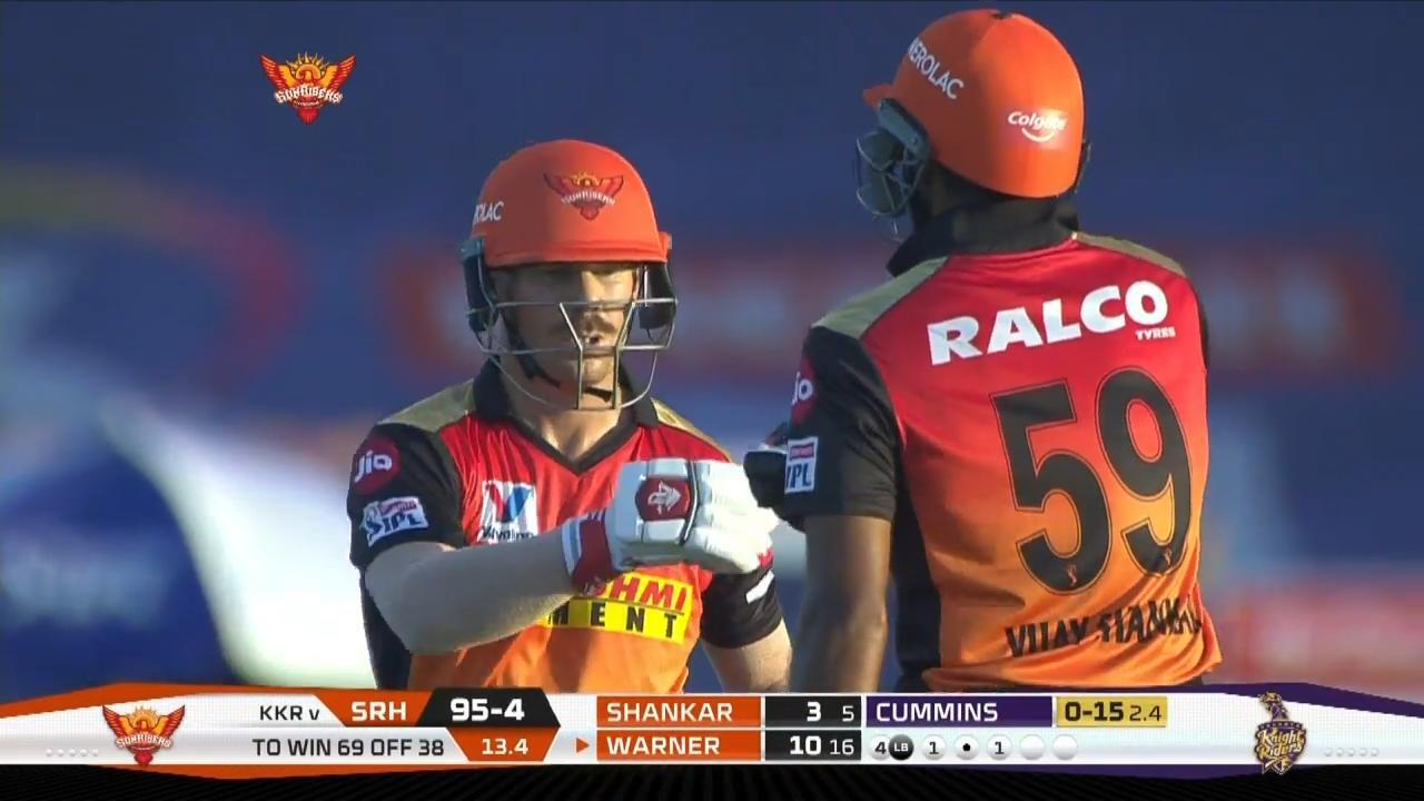 David Warner's fighting 47*(33)