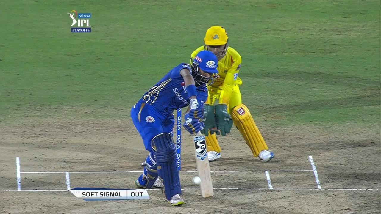 Q1: MI vs CSK – Krunal Pandya Wicket