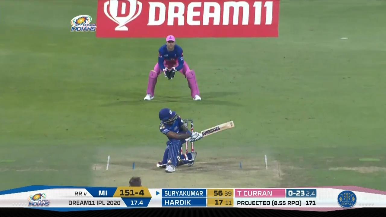 M20: MI vs RR – Suryakumar Yadav Six background