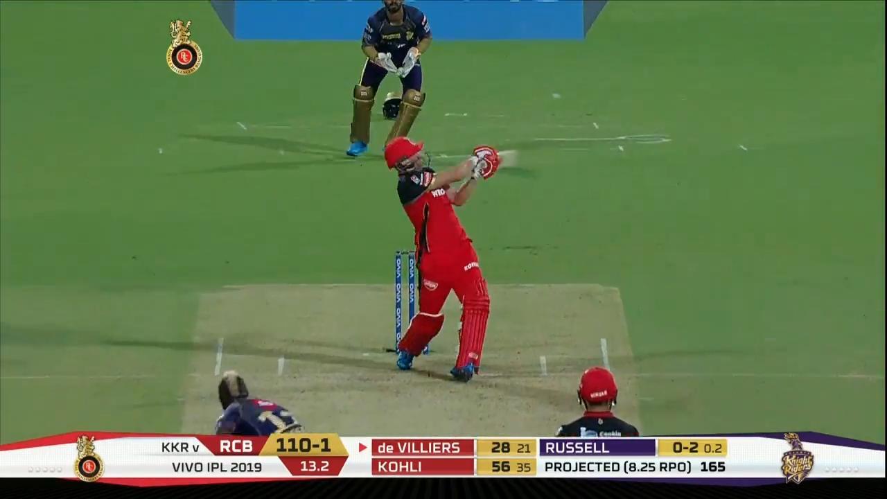 M17: RCB vs KKR – AB de Villiers Six