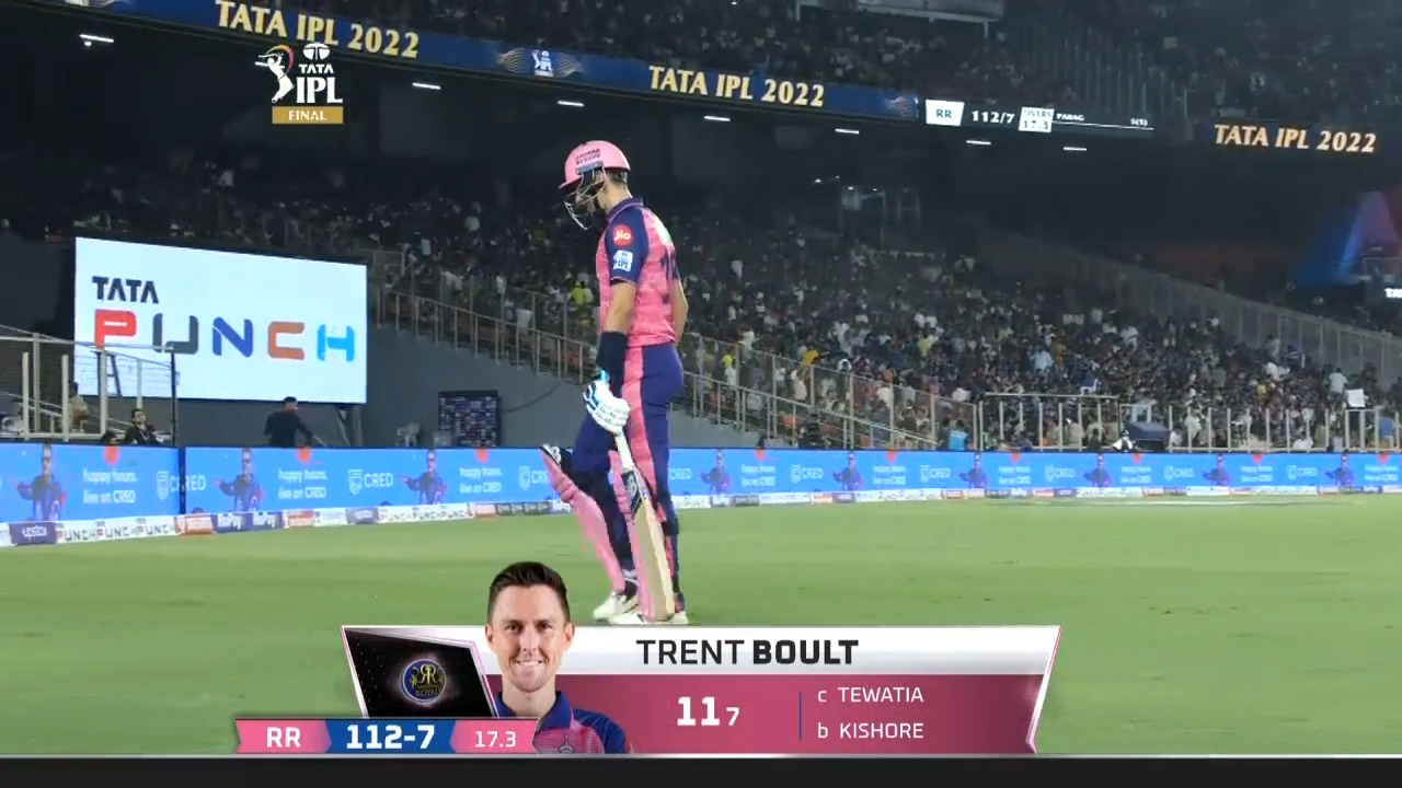 Final: GT vs RR – Trent Boult Wicket