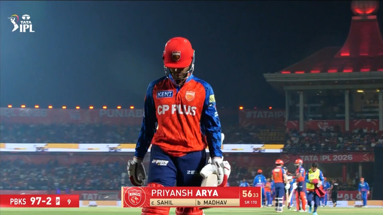 IPL 2026 M55: PBKS vs DC - Priyansh Arya Wicket