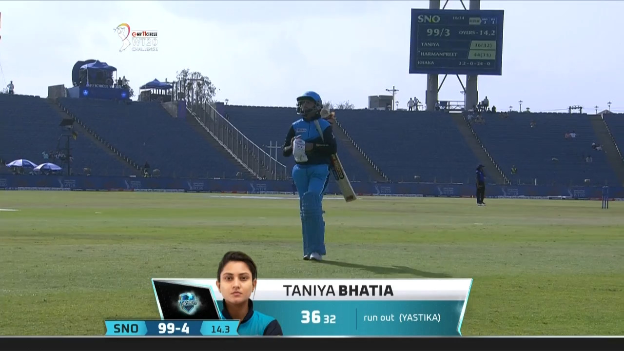 M02: Supernovas vs Velocity – Taniya Bhatia Wicket