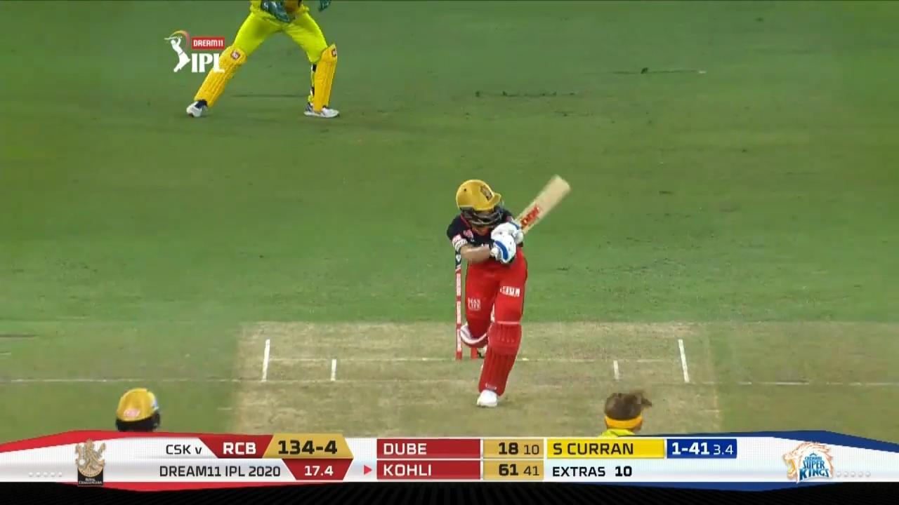M25: CSK vs RCB – Virat Kohli Six background