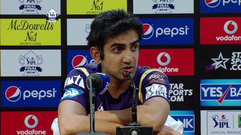 M60: KKR vs KXIP– Gautam Gambhir Press Conference