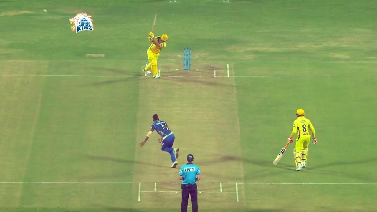 M27: CSK vs MI – Suresh Raina Six background