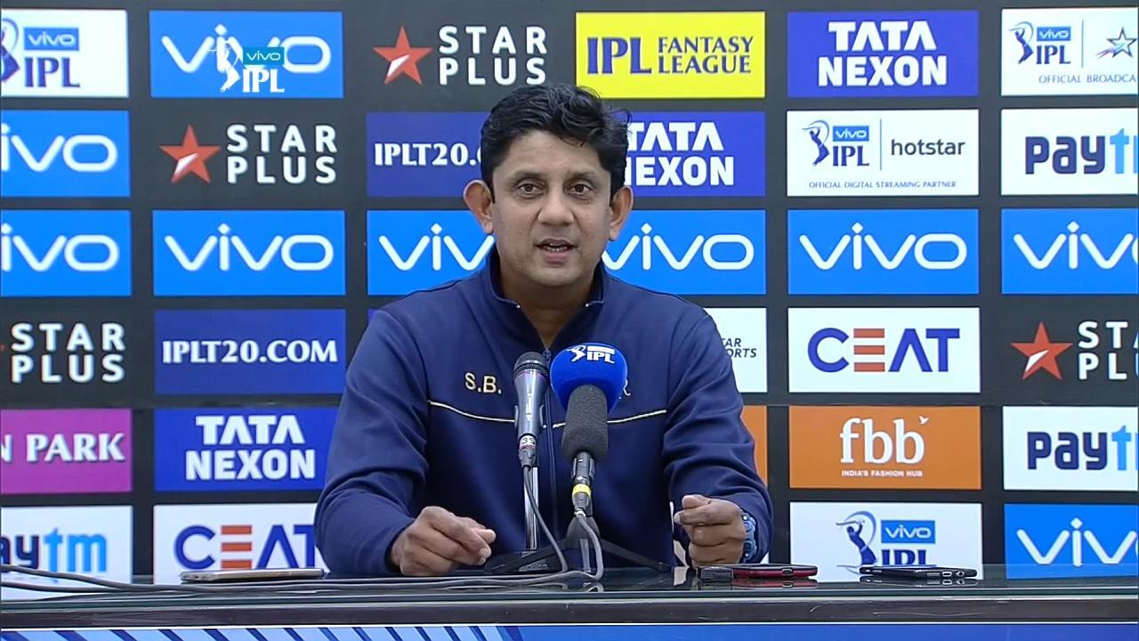 M38: KXIP vs RR – Press Conference – Sairaj Bahutule background
