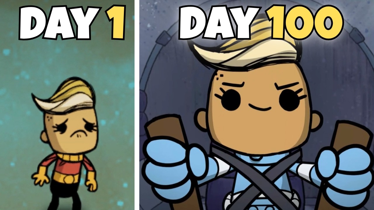 I Beat 𝑺𝑶𝑳𝑶 Great Escape in 100 Days of Oxygen Not Included! background