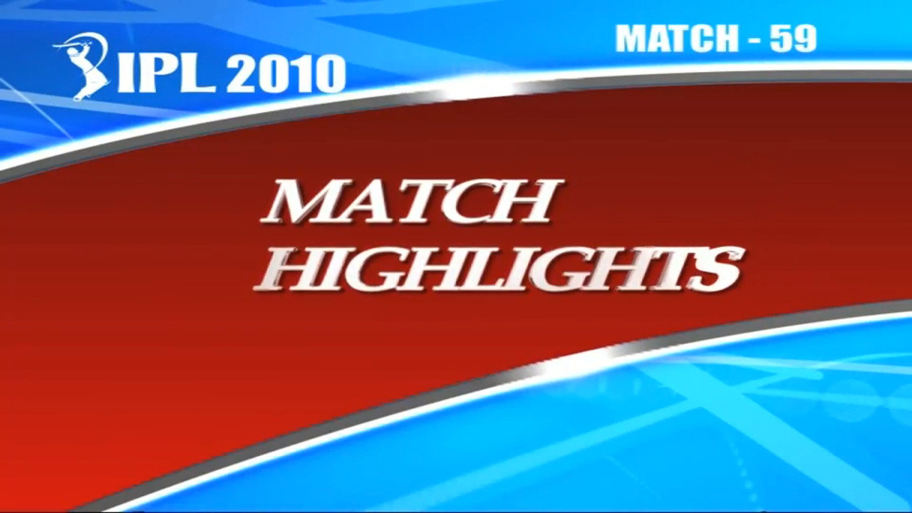 IPL 2010 3rd Place Highlights RCB vs DC background