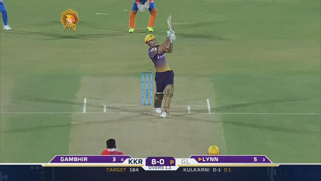 M3: GL vs KKR – Chris Lynn Six background