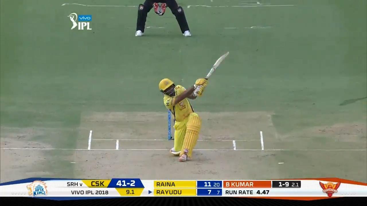 M20: SRH vs CSK – Ambati Rayudu Six