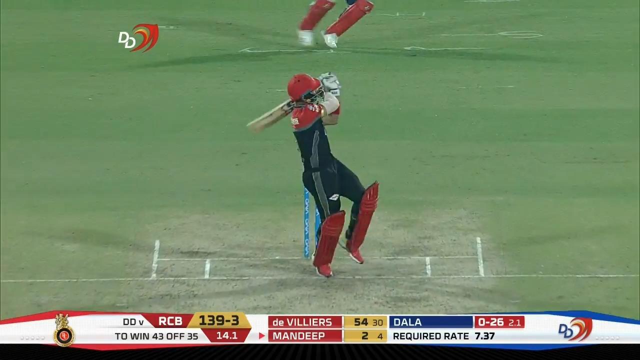 M45: DD vs RCB – Mandeep Singh Six