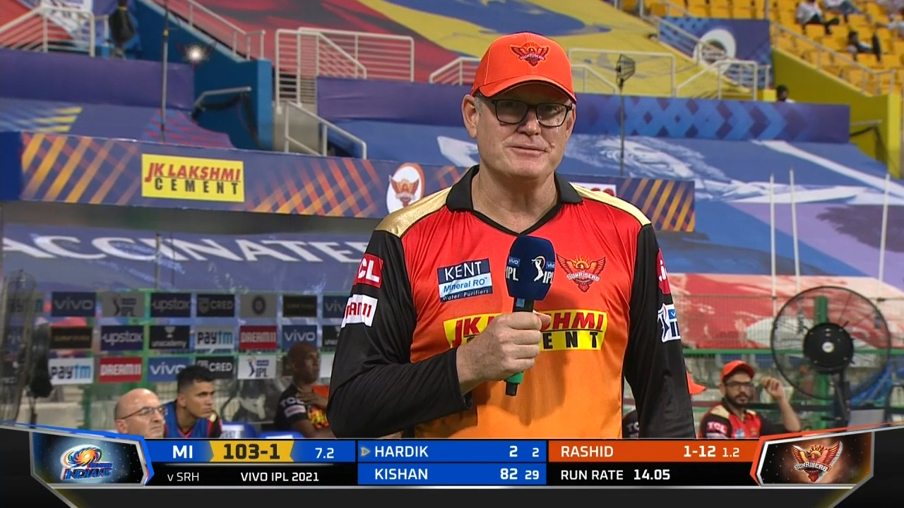 M55: SRH vs MI – Tom Moody Interview background
