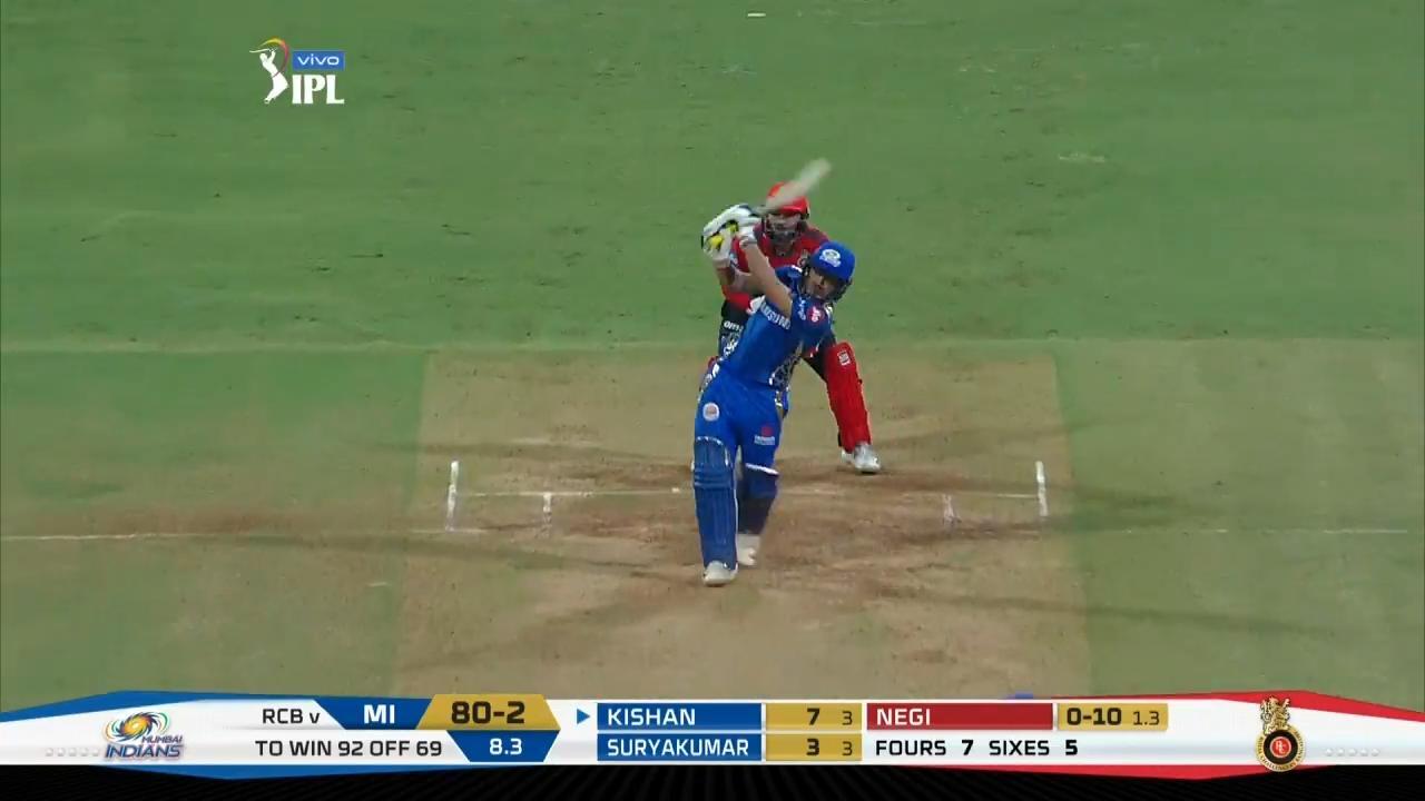 M31: MI vs RCB – Ishan Kishan Six
