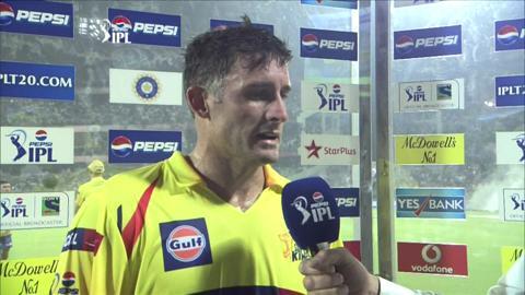 M24: DD vs CSK – Michael Hussey Interview background