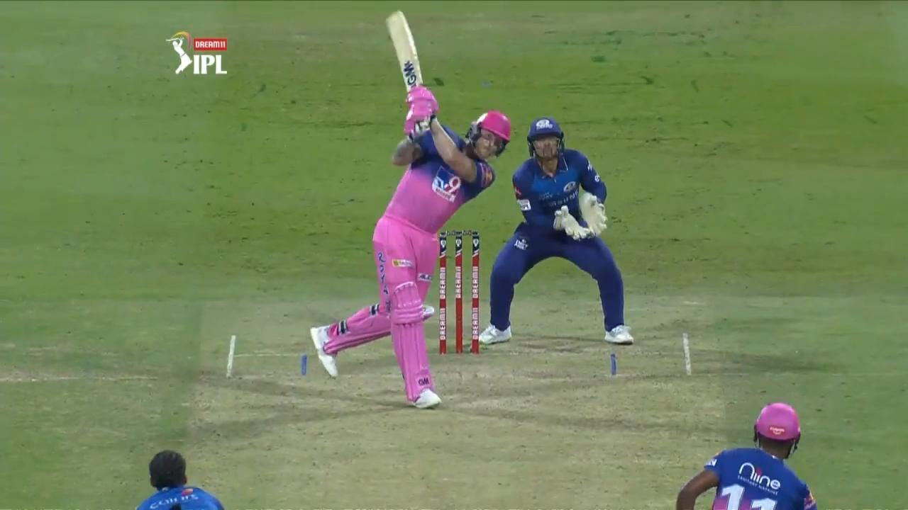 M45: RR vs MI – Ben Stokes Six